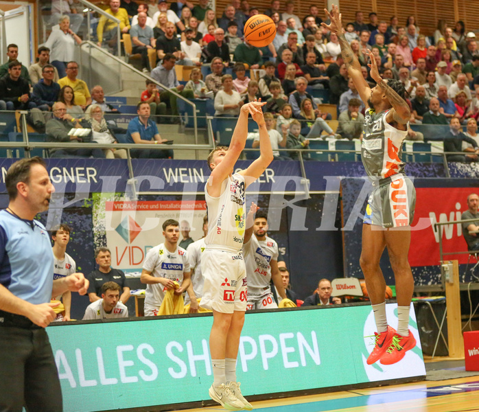 Basketball Superliga 2023/24, 1.Plazierungsrunde Gmunden Swans vs. Klosterneuburg Dukes