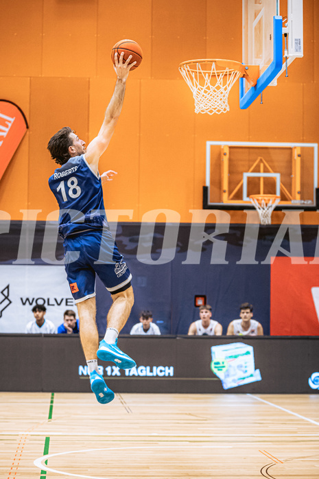 Basketball, Win2Day Superliga 2022/23, Grunddurchgang 10.Runde, Vienna Timberwolves, COLDAMARIS BBC Nord Dragonz, Jordan David Roberts (18)