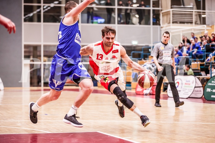 Basketball, ABL 2018/19, CUP Achtelfinale, UBC St. Pölten, Oberwart Gunners, Lukas Böck (13)