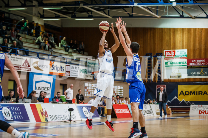 Basketball, Admiral Basketball Superliga 2019/20, Grunddurchgang 11.Runde, Gunners Oberwart, Gmunden Swans, Orion Outerbridge (8)