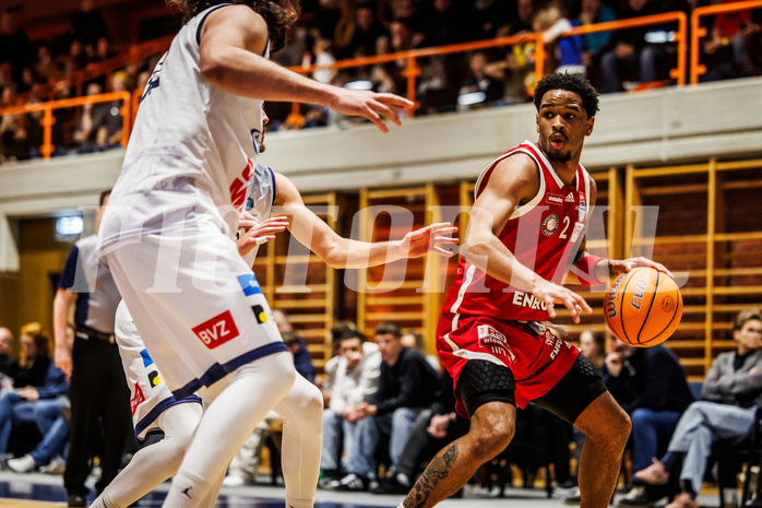 Basketball, win2day Basketball Superliga 2024/25, Grunddurchgang Runde 21, BBC Nord Dragonz, BC Vienna, Zac Owens (2)
