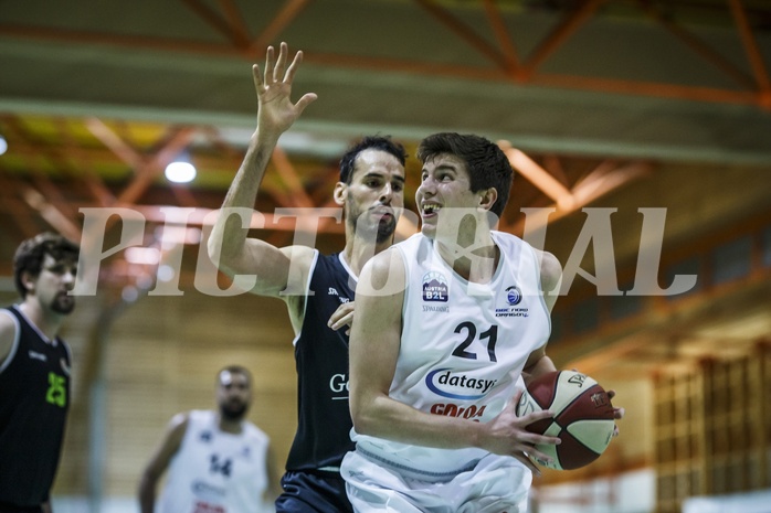 Basketball, Basketball Zweite Liga, Grunddurchgang 8.Runde, BBC Nord Dragonz, Basket Flames, Lukas Knor (21)