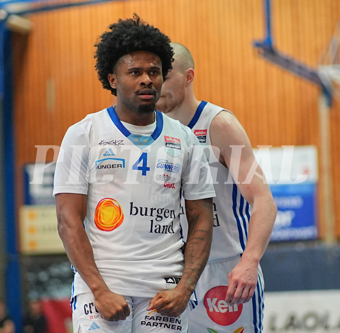Basketball, Basketball Superliga 2024/25, Playoffs, Viertelfinale Spiel 3, Oberwart Gunners vs. Kapfenberg 