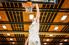 Basketball, Basketball Zweite Liga 2024/25, Grunddurchgang 13.Runde, Mattersburg Rocks, Güssing Blackbirds, Asdren Drew Koka (22)