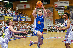 Basketball Superliga 2023/24, Playoff, Viertelfinale Spiel 1 Gmunden Swans vs. Oberwart Gunners