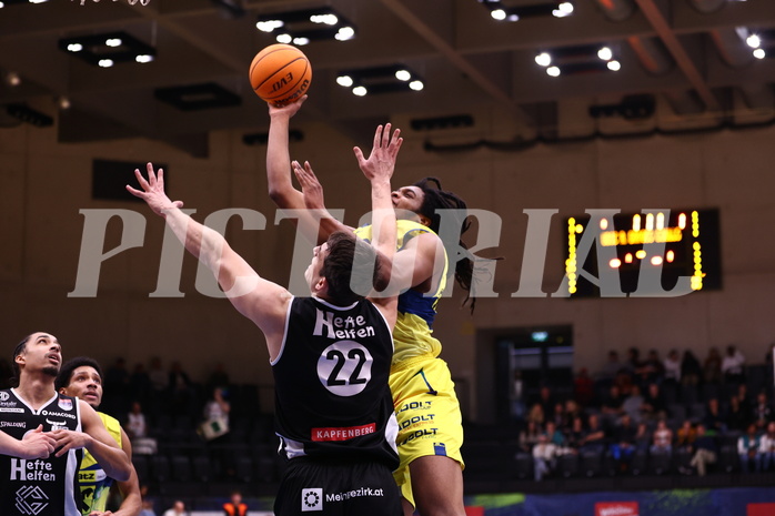 04.02.2024, Graz, Raiffeisen Sportpark Graz, Basketball Superliga 2023/24, Grunddurchgang, Runde 20, UBSC Raiffeisen Graz - OCS Capital Bulls 