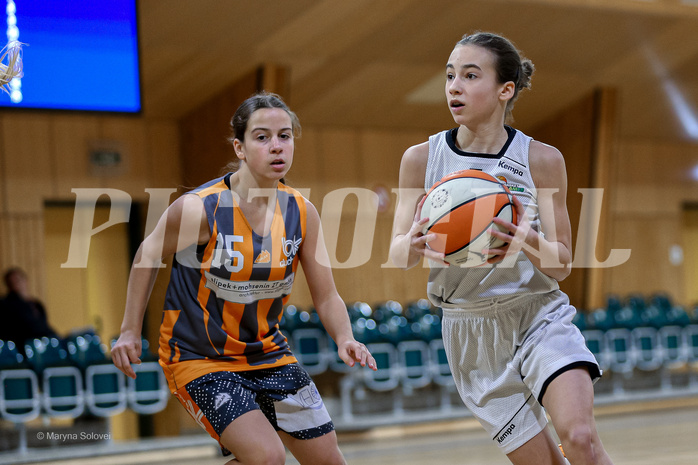 22.02.2025 Österreichischer Basketballverband 2024/25, SLWU14 Basket Flames UNION vs Basket Duchess