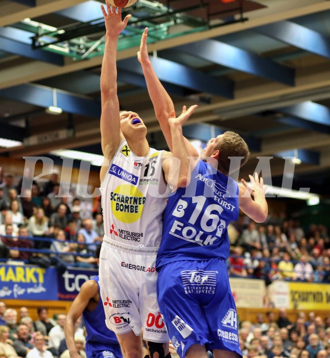 Basketball ABL 2017/18, Grunddurchgang 22.Runde Gmunden Swans vs. Oberwart Gunners