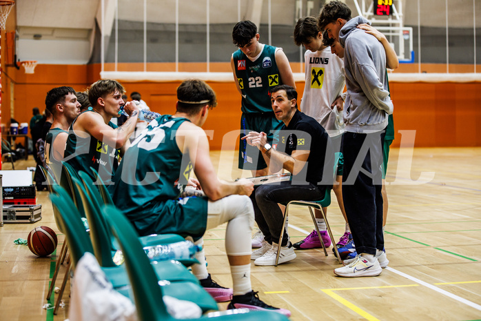 Basketball, Basketball Zweite Liga 2024/25, Grunddurchgang 12.Runde, Vienna Timberwolves, Dornbirn Lions, Kostas Papavasileiou (Head Coach)