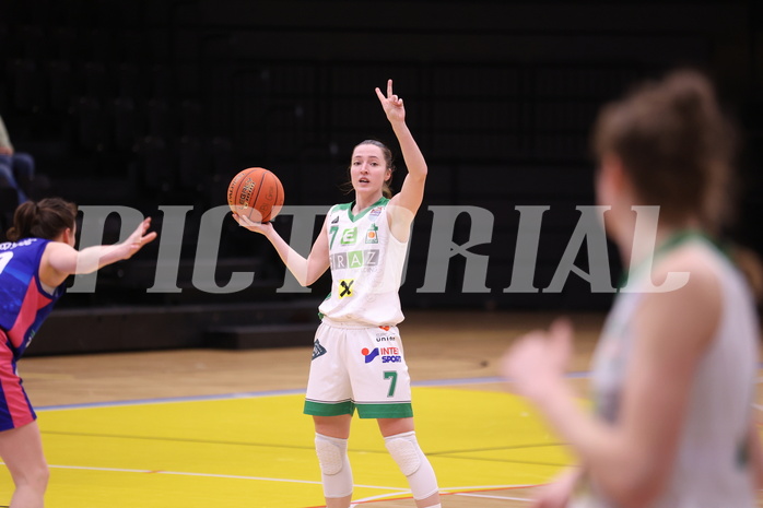 05.03.2023, Graz, Raiffeisen Sportpark, Basketball Damen Superliga 2022/23, Semifinale Spiel 1, UBI Holding Graz vs. UBSC-DBBC Graz,  