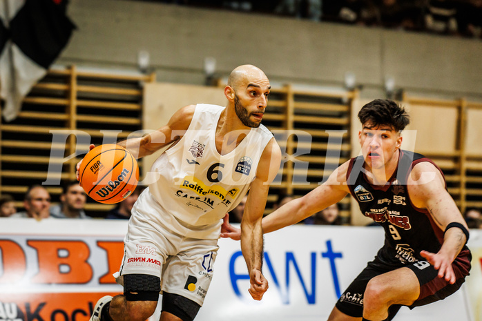 Basketball, Basketball Zweite Liga 2024/25, Grunddurchgang 17.Runde, Mattersburg Rocks, Mistelbach Mustangs, Dominik Alturban (6)