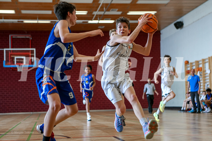 31.03.2025 Österreichischer Basketballverband 2024/25, SLMU14 Basket Flames WAT vs. FSN Baskets Wels
