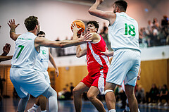 Basketball, Basketball Zweite Liga 2024/25, Grunddurchgang 1.Runde, Deutsch Wagram Alligators, Upper Austrian Ballers, Luis Streitberger (6)