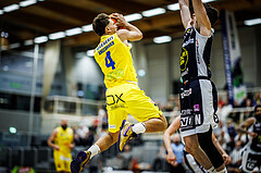Basketball, Win2Day Superliga 2023/24, Grunddurchgang 4.Runde, SKN St. Pölten, Gmunden Swans, Felix Angerbauer (4)