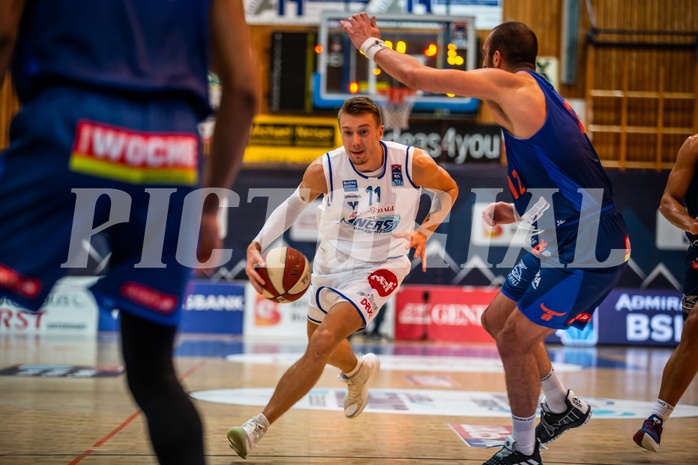 Basketball, Admiral Basketball Superliga 2019/20, Grunddurchgang 1.Runde, UNGER STEEL Gunners Oberwart, Kapfenberg Bulls, Saimon Sutt (11)