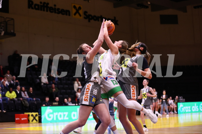 02.03.2025, Graz, Raiffeisen Sportpark, Basketball Damen Superliga 2024/25, Grunddurchgang, 14.Runde, UBI Graz vs. Klosterneuburg Duchess,  