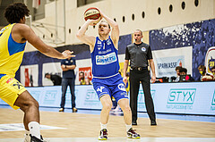 Basketball, bet-at-home Basketball Superliga 2020/21, Grunddurchgang 15. Runde, SKN St. Pölten Basketball, Oberwart Gunners, Sebastian Käferle (7)