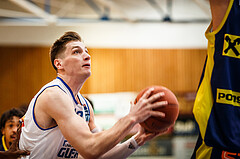 Basketball, bet-at-home Basketball Superliga 2021/22, Grunddurchgang Runde 12, Oberwart Gunners, UBSC Graz, Brock Gardner (10)