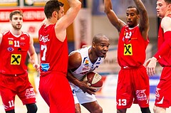 Basketball ABL 2015/16 Grunddurchgang 15.Runde Oberwart Gunners vs. WBC Wels