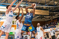 Basketball, ABL 2017/18, Grunddurchgang 15.Runde, Oberwart Gunners, Kapfenberg Bulls, Kareem Jamar (4)