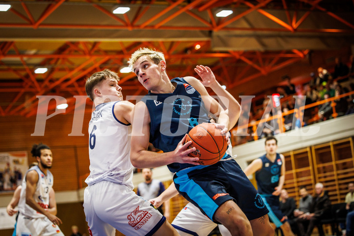 Basketball, win2day Basketball Superliga 2022/23, Grunddurchgang Runde 18, BBC Nord Dragonz, Vienna DC Timberwolves, Elias Wlasak (8)