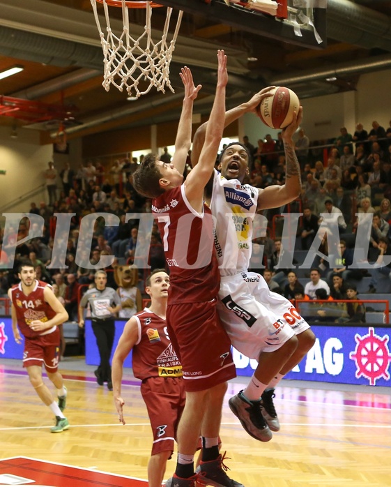 Basketball ABL 2015/16 Grunddurchgang 14.Runde Traiskirchen Lions vs. Gmunden Swans