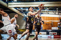 Basketball, bet-at-home Basketball Superliga 2020/21, Grunddurchgang, 4. Runde, Oberwart Gunners, Raiffeisen Flyers Wels, Elvir Jakupovic (21)