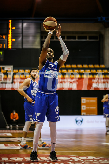 Basketball, bet-at-home Basketball Superliga 2020/21, Grunddurchgang 7. Runde, BC Vienna, Oberwart Gunners, Nigel Pruitt (11)
