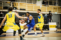 Basketball, bet-at-home Basketball Superliga 2019/20, Viertelfinale 2. Spiel, SKN St. Pölten Basketball, Oberwart Gunners, Nigel Pruitt (11)