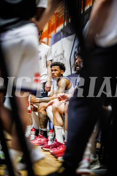 Basketball, Win2Day Superliga 2024/25, Playoffs Viertelfinale Spiel 4, BBC Nord Dragonz, Flyers Wels, Rayshawn Mart (3)