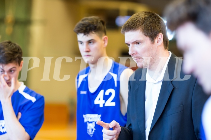 Basketball, 2.Bundesliga, Playoff VF Spiel 1, Mattersburg Rocks, Vienna D.C. Timberwolves, Hubert Schmidt (Headcoach)