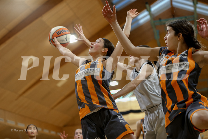 22.02.2025 Österreichischer Basketballverband 2024/25, SLWU14 Basket Flames UNION vs Basket Duchess