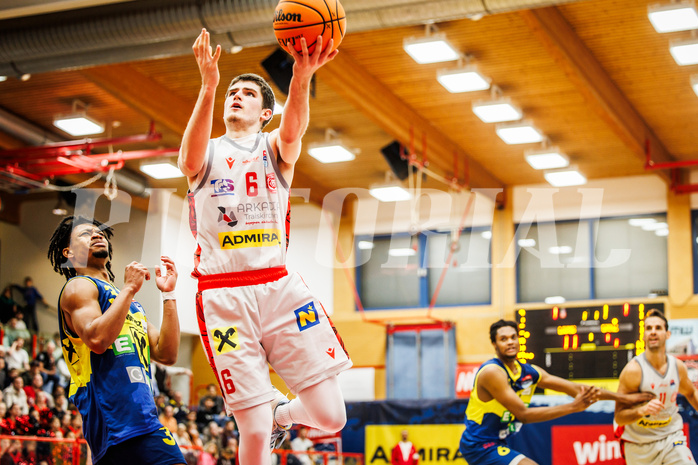 Basketball, win2day Basketball Superliga 2023/24, Grunddurchgang 8.Runde, Traiskirchen Lions, UBSC Graz, Aleksej Kostic (6)