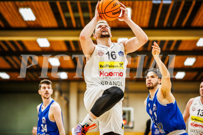 Basketball, Basketball Zweite Liga 2023/24, Viertelfinale Spiel 2, Mattersburg Rocks, Kufstein Towers, Jusuf Selimovic (16)