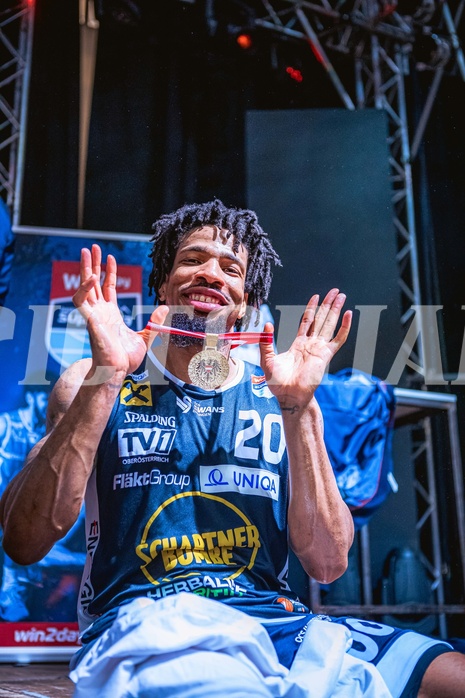 Basketball, Win2Day Superliga 2022/23, Playoff, Finale Spiel 4, BC Vienna, Gmunden Swans, 