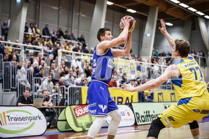 Basketball, Admiral Basketball Superliga 2019/20, Grunddurchgang 15.Runde, St. Pölten, Oberwart Gunners, Andrius Mikutis (5)