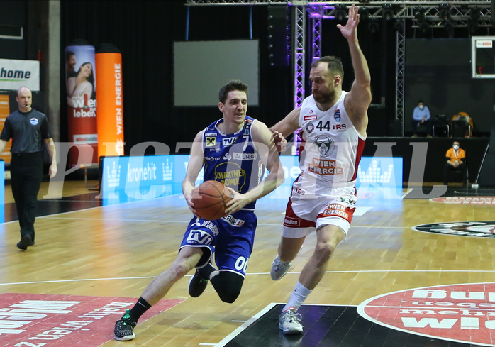 Basketball Superliga 2021/22, Grunddurchgang 18.Runde BC Vienna vs. Gmunden Swans