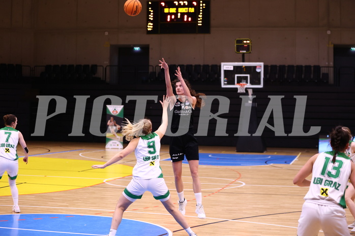 02.03.2024, Graz, Raiffeisen Sportpark, Basketball Damen Superliga 2023/24, Grunddurchgang 14.Runde, UBI Holding Graz - Basket Flames Women ,  