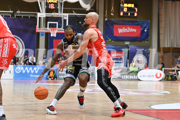 Basketball, Superliga 2024/25, Plazierungsrunde 5.Runde, Flyers Wels vs. Gmunden Swans,
