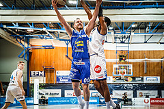 Basketball, bet-at-home Basketball Superliga 2020/21, Halbfinale Spiel 4, Oberwart Gunners, Gmunden Swans, Enis Murati (4)