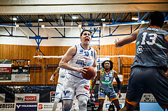 Basketball, bet-at-home Basketball Superliga 2021/22, Grunddurchgang Runde 16, Oberwart Gunners, Klosterneuburg Dukes, Tyler Creammer (10)