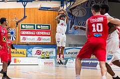 Basketball, ABL 2016/17, Playoff HF Spiel 1, Oberwart Gunners, WBC Wels, Derek Jackson Jr. (6)