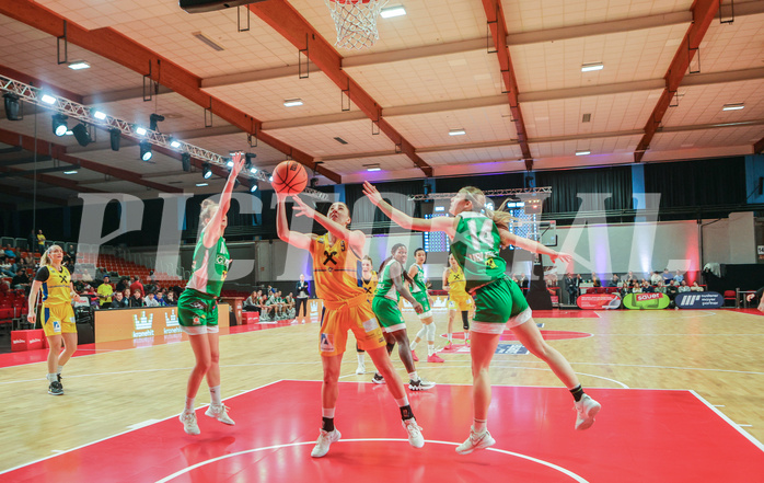 Basketball Damen Superliga 2023/24, Grunddurchgang 12.Runde SKN St. Pölten vs. UBI Graz