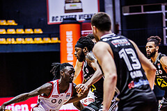 Basketball, Win2Day Superliga 2024/25, Grunddurchgang 17.Runde, BC Vienna, Flyers Wels, Sheriff Seedy Drammeh (0)