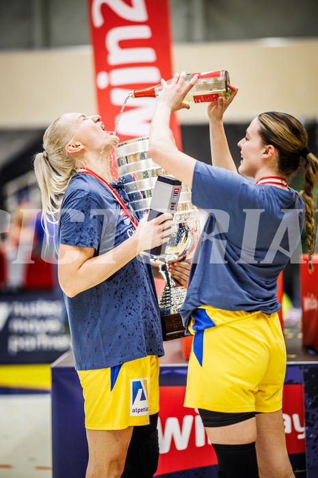Basketball, Win2Day Basketball Damen Superliga 2023/24, Playoff, Finale Spiel 3, SKN St. Pölten, UBI Graz, 