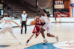 Basketball, Basketball Superliga 2023/24, Gunddurchgang 7. Runde, Oberwart Gunners, BC Vienna, Davor Konjevic (31), James Graham (11)