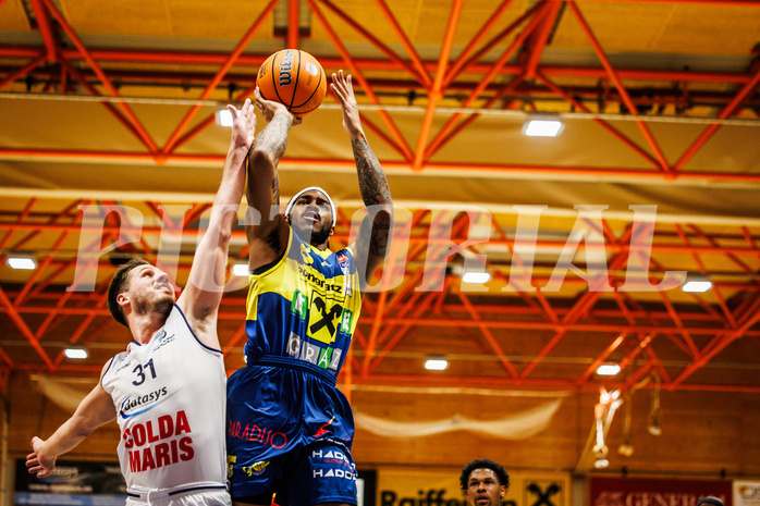 Basketball, win2day Basketball Superliga 2024/25, Grunddurchgang Runde 13, BBC Nord Dragonz, UBSC Graz, Jeremy Smith (4)