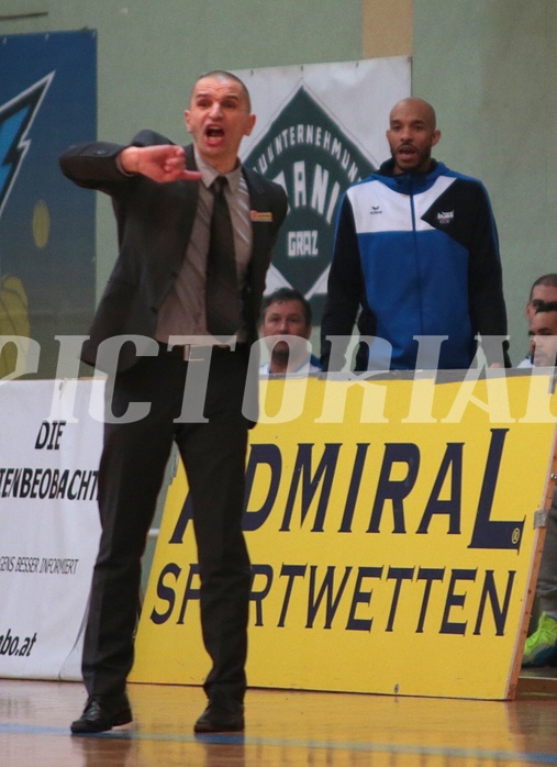Basketball ABL 2015/16 Grunddurchgang 17.Runde UBSC Graz vs Kapfenberg Bulls