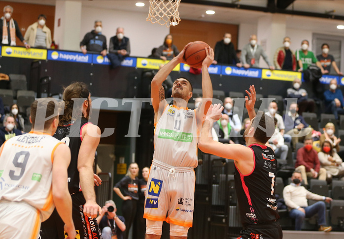 Basketball Superliga 2021/22, Grunddurchgang 17.Runde Klosterneuburg Dukes vs. Flyers Wels
