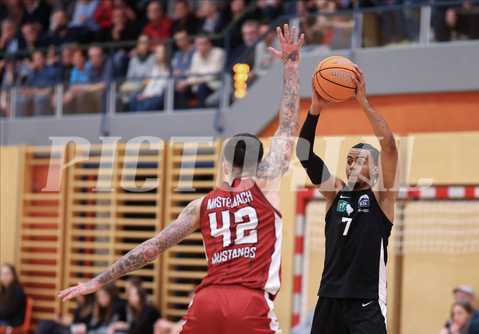 Basketball Zweite Liga 2024/25, Grunddurchgang 21.Runde Mistelbach Mustangs vs. Raiders Tirol